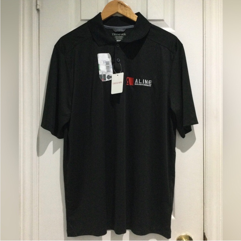 BNWT Trimark Black Polo Shirt for Men